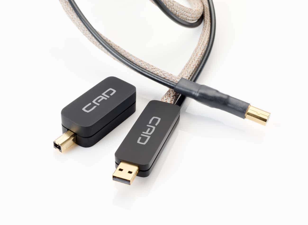 the CAD USB II-R cable alongside the CAD USB filter, both new for December 2022
